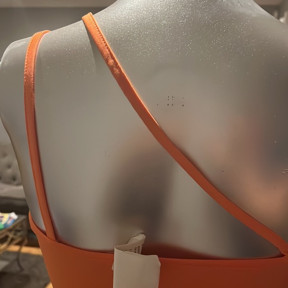 New Superdown Taryn Asymmetric Bodysuit in Orange - Picture 6 of 11